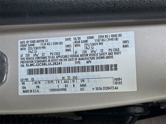 Used 2020 Lincoln Corsair Reserve w/ Equipment Group 201A image 34