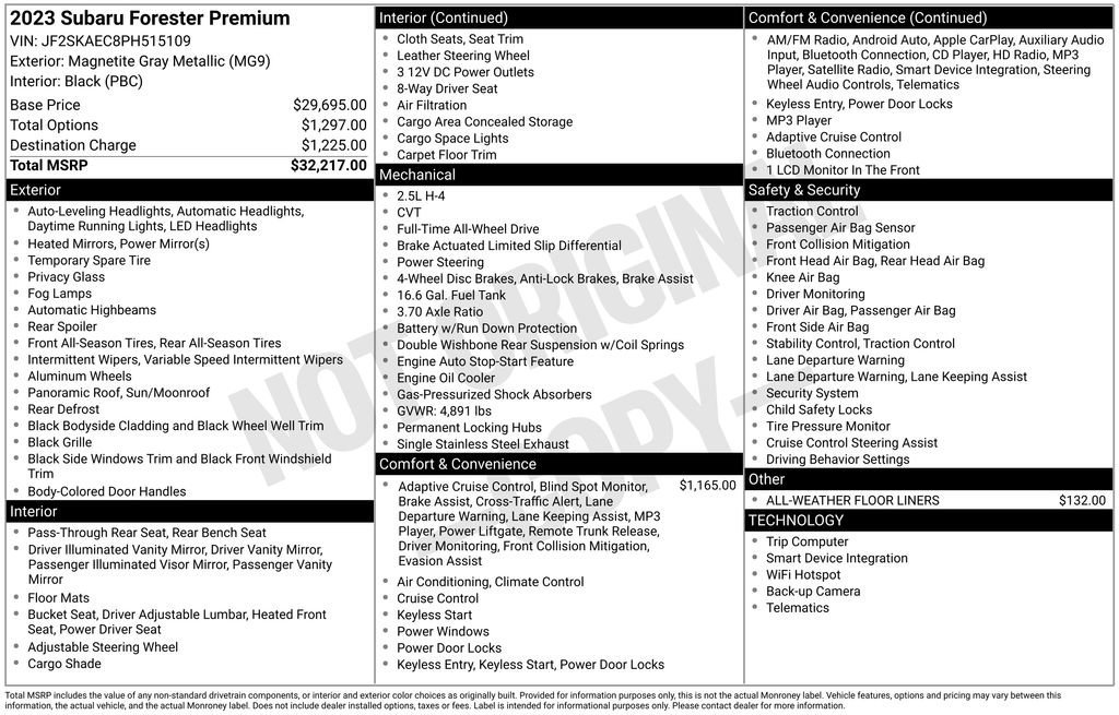 Used 2023 Subaru Forester Premium image 59