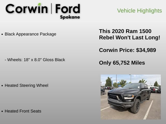 Used 2020 RAM 1500 Rebel w/ Level 1 Equipment Group AWD/4WD image 12