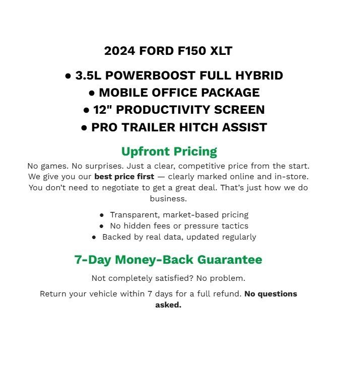 Used 2024 Ford F150 XLT w/ Mobile Office Package image 2