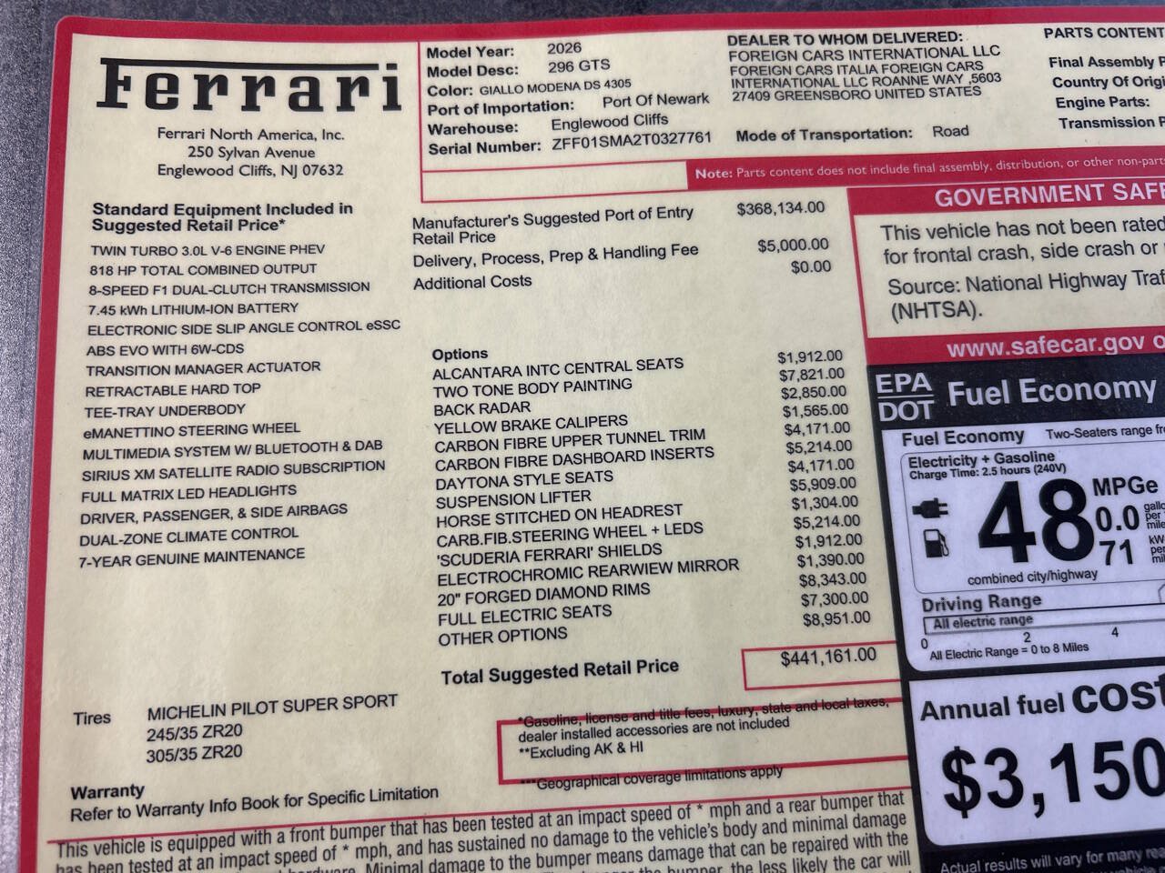 Used 2026 Ferrari 296 GTS RWD image 9