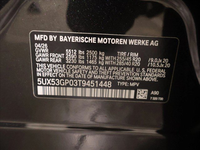 Used 2026 BMW X3 xDrive30i w/ Convenience Package AWD/4WD image 19
