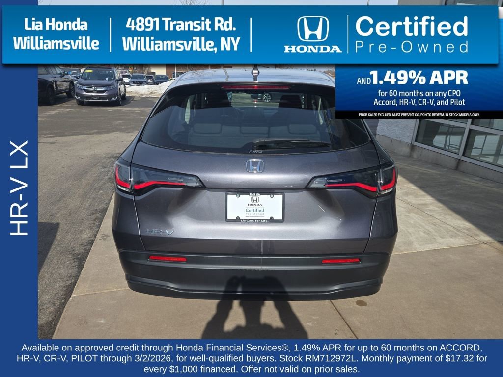 Certified 2024 Honda HR-V LX image 4