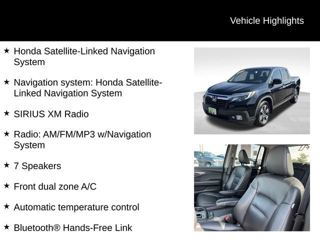 Used 2017 Honda Ridgeline RTL-T image 7