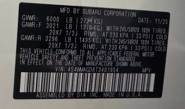 New 2026 Subaru Ascent Limited image 44