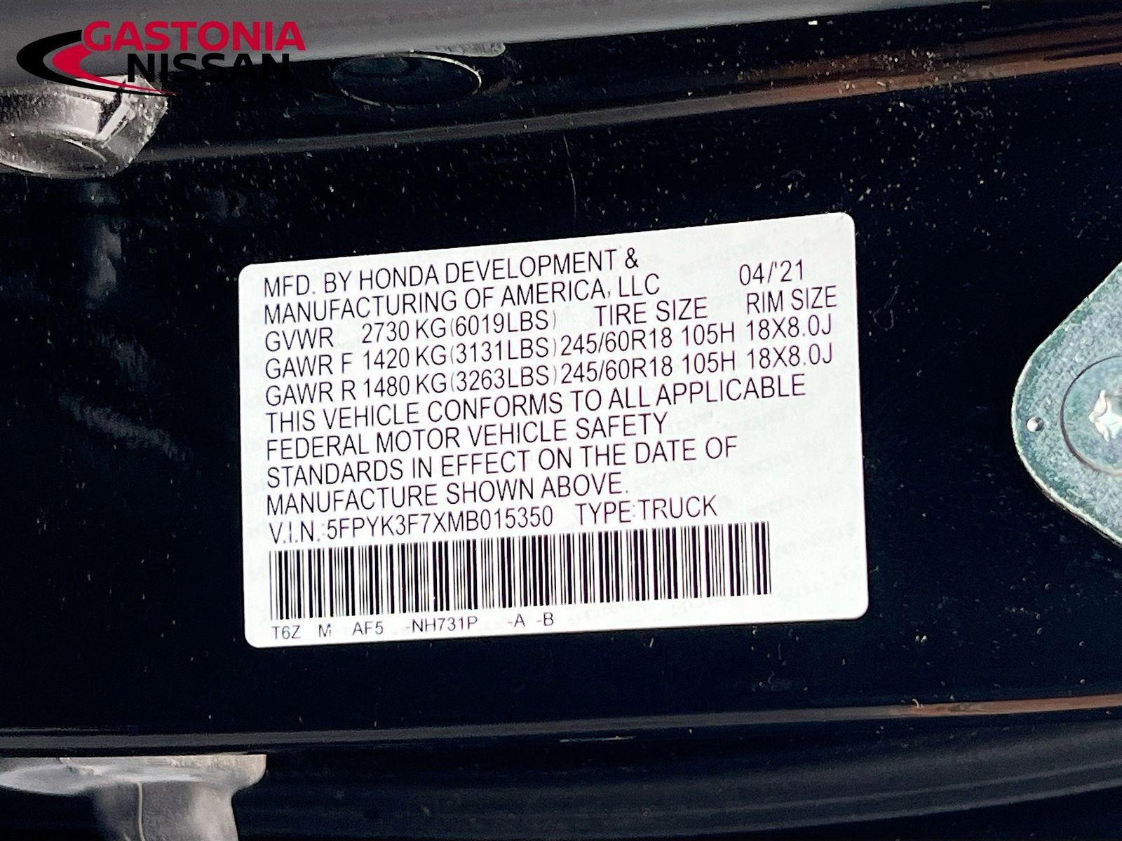 Used 2021 Honda Ridgeline RTL-E image 40