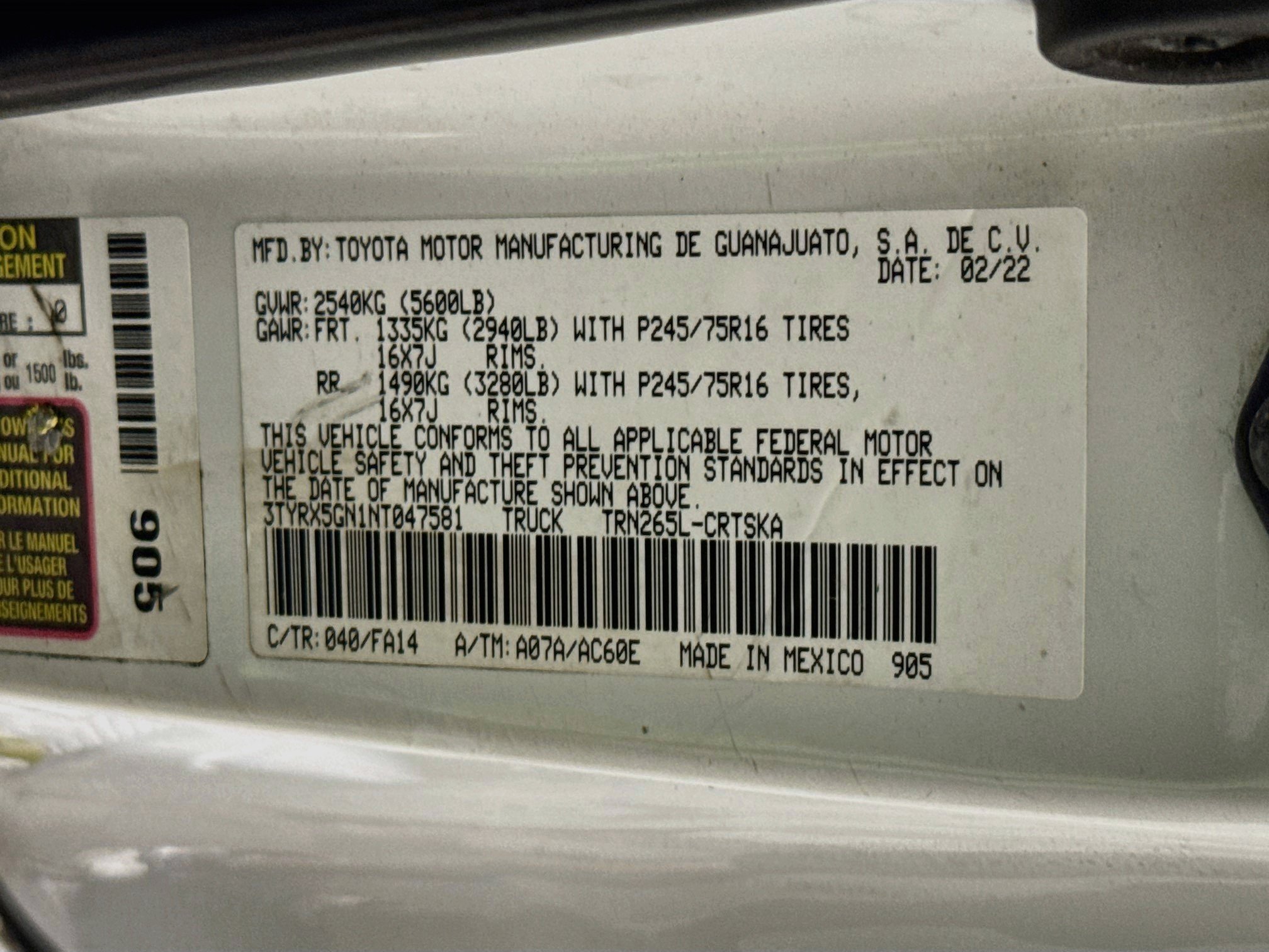Used 2022 Toyota Tacoma SR RWD image 35