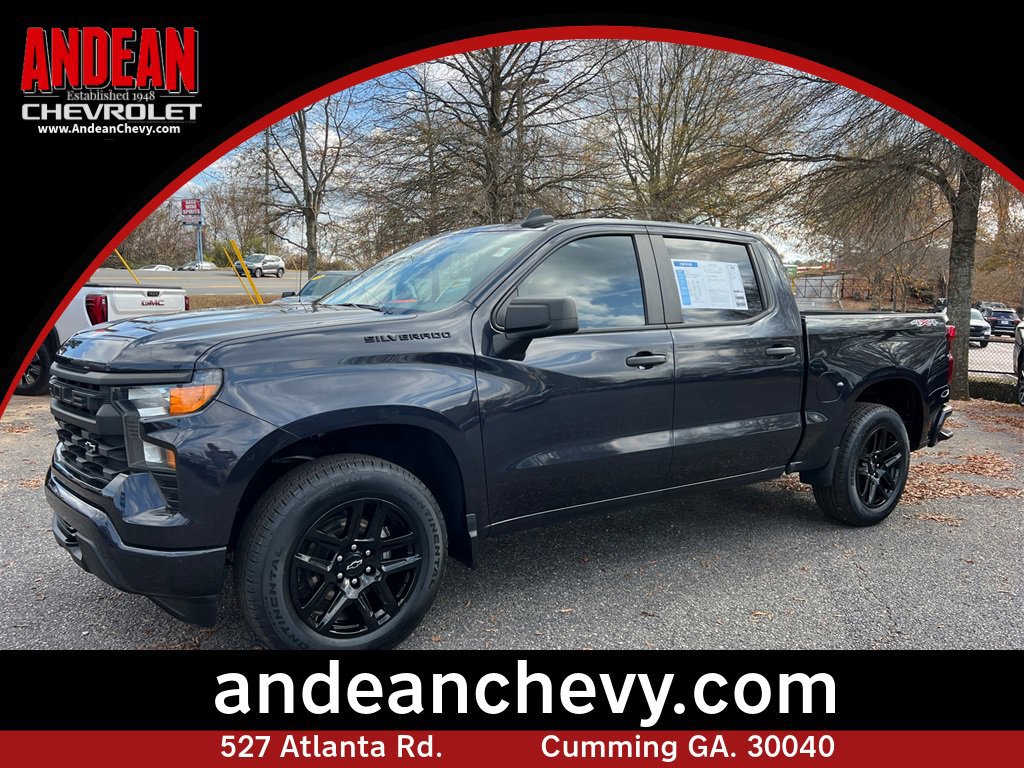 Certified 2022 Chevrolet Silverado 1500 Custom w/ LPO, Dark Essentials Package image 1