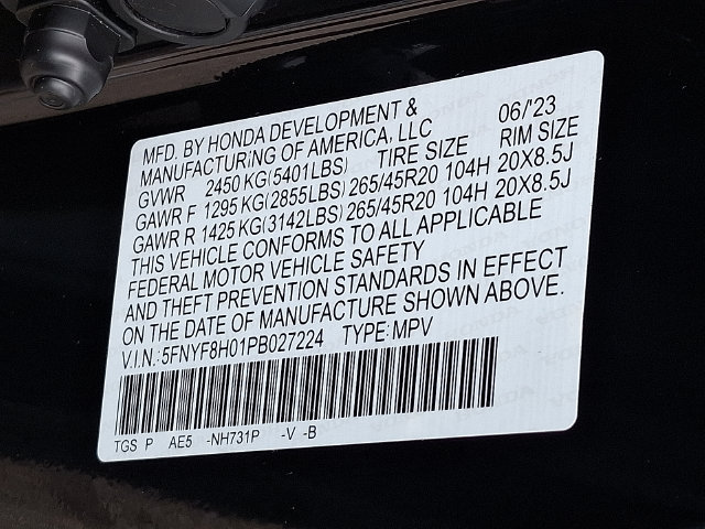 Certified 2023 Honda Passport Elite image 27