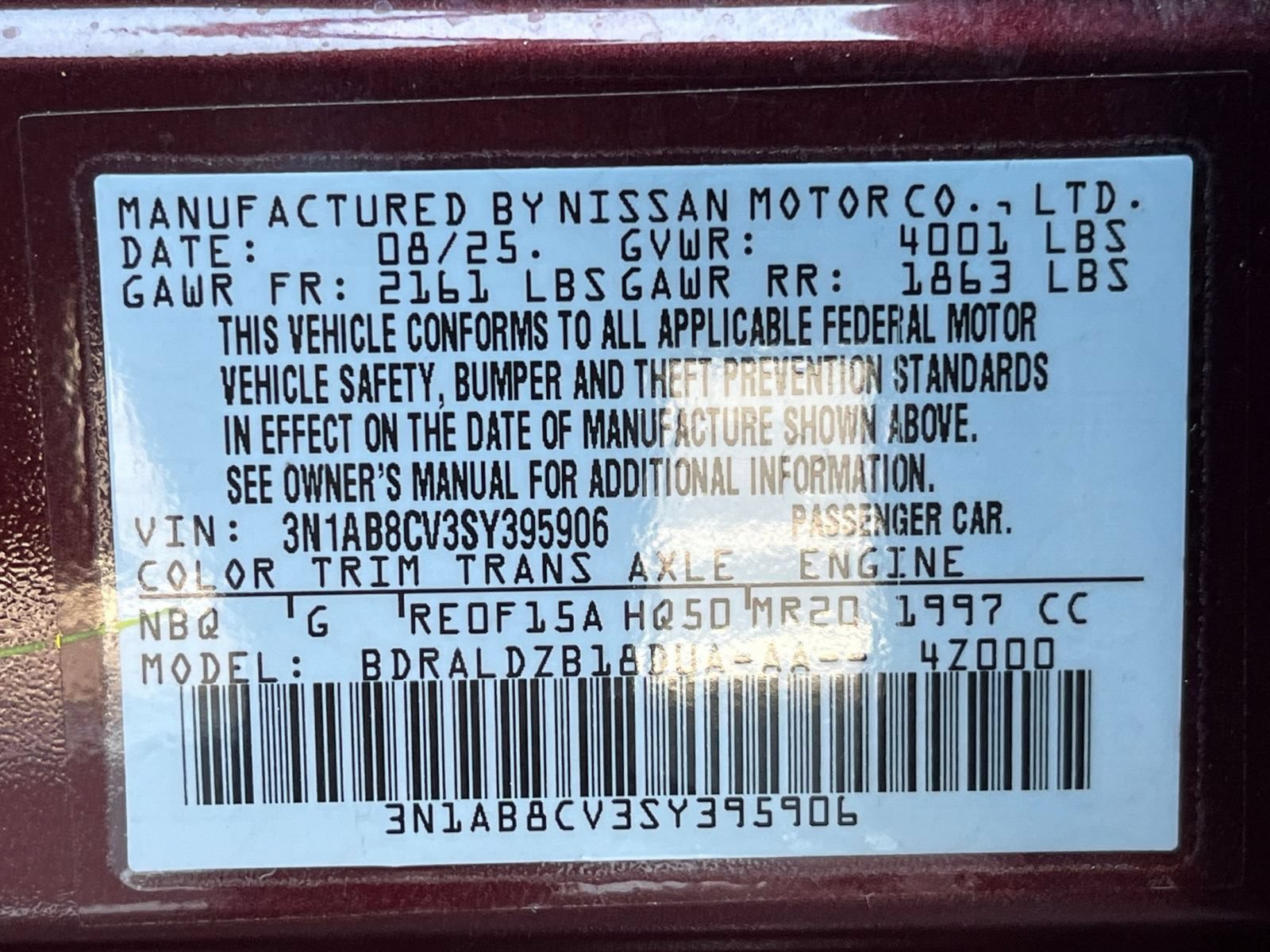 Used 2025 Nissan Sentra SV FWD image 34
