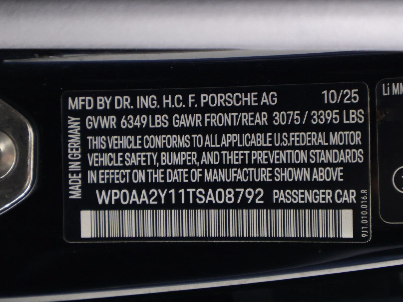 Certified 2026 Porsche Taycan AWD/4WD image 19