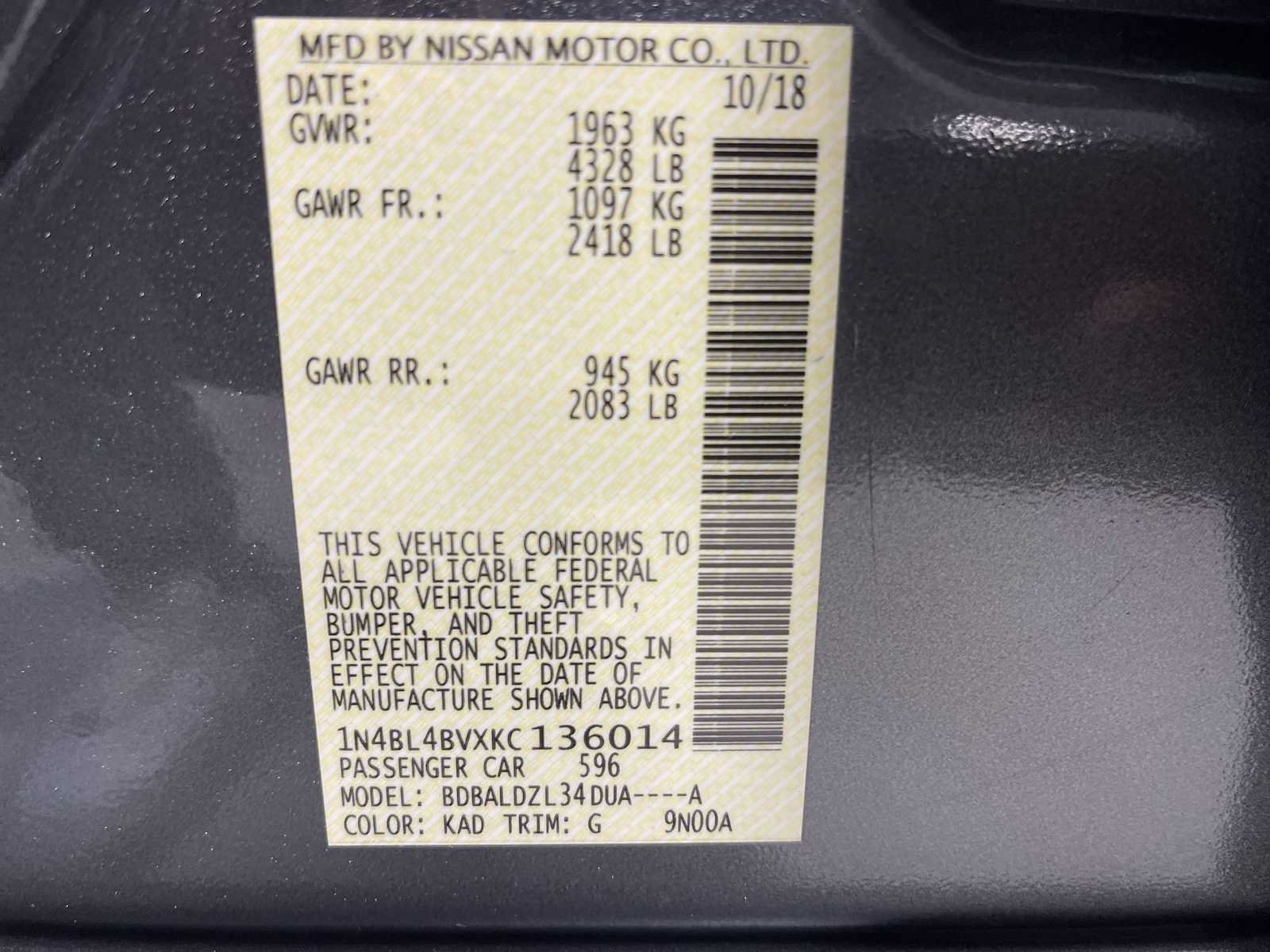 Used 2019 Nissan Altima 2.5 S FWD image 21