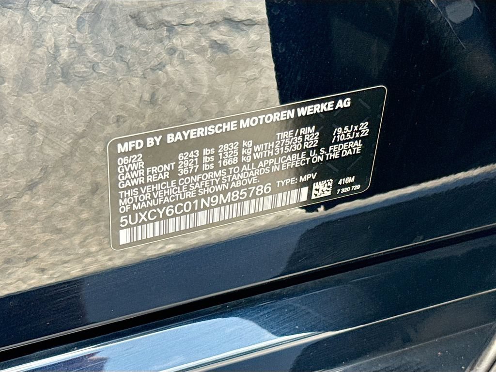 Used 2022 BMW X6 xDrive40i w/ M Sport Package AWD/4WD image 36