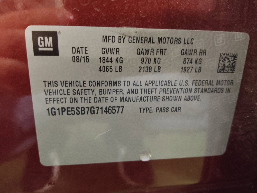 Used 2016 Chevrolet Cruze LT w/ Technology Package image 33