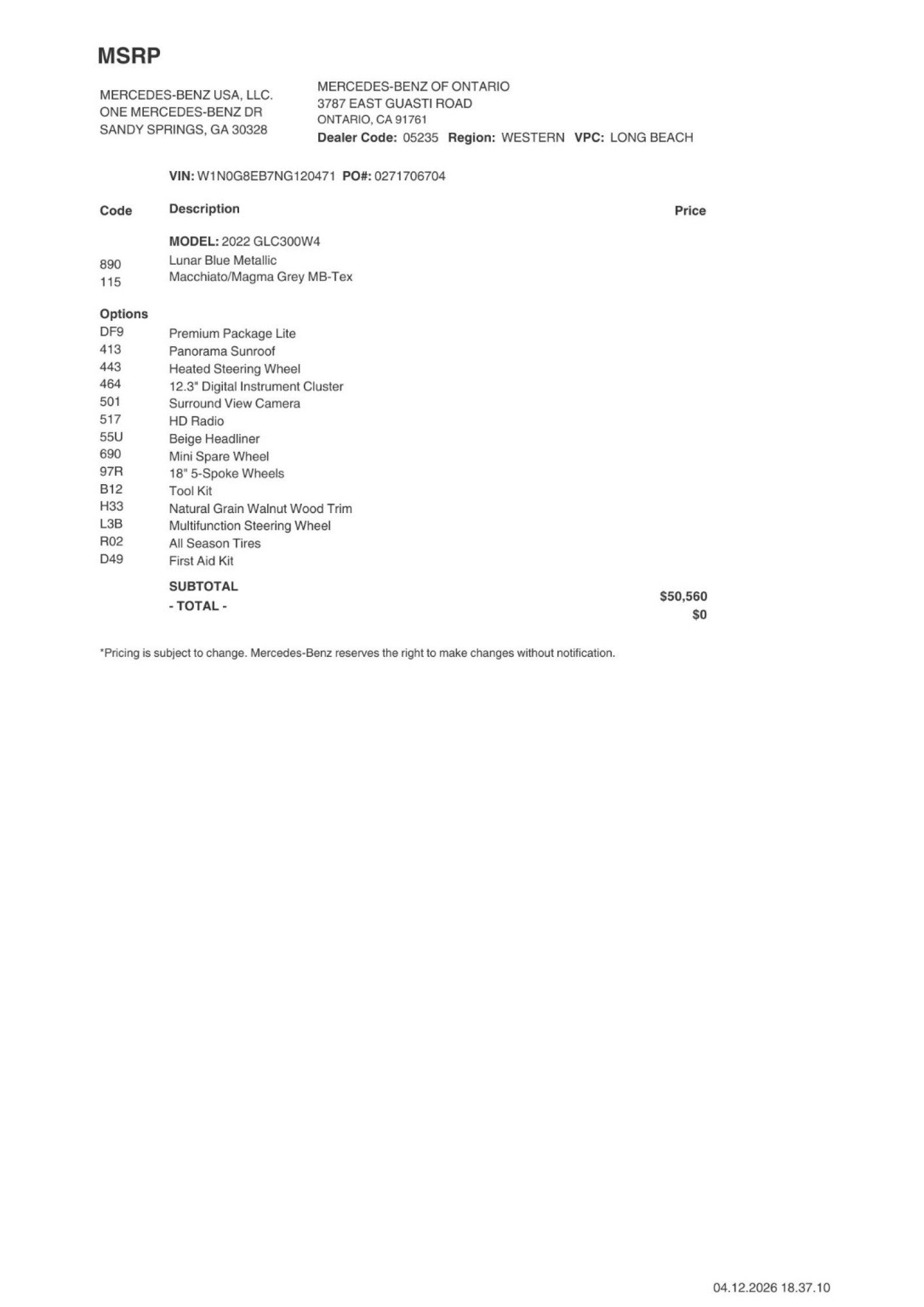 Certified 2022 Mercedes-Benz GLC 300 4MATIC image 2