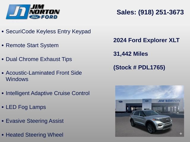Used 2024 Ford Explorer XLT w/ Equipment Group 202A AWD/4WD image 31