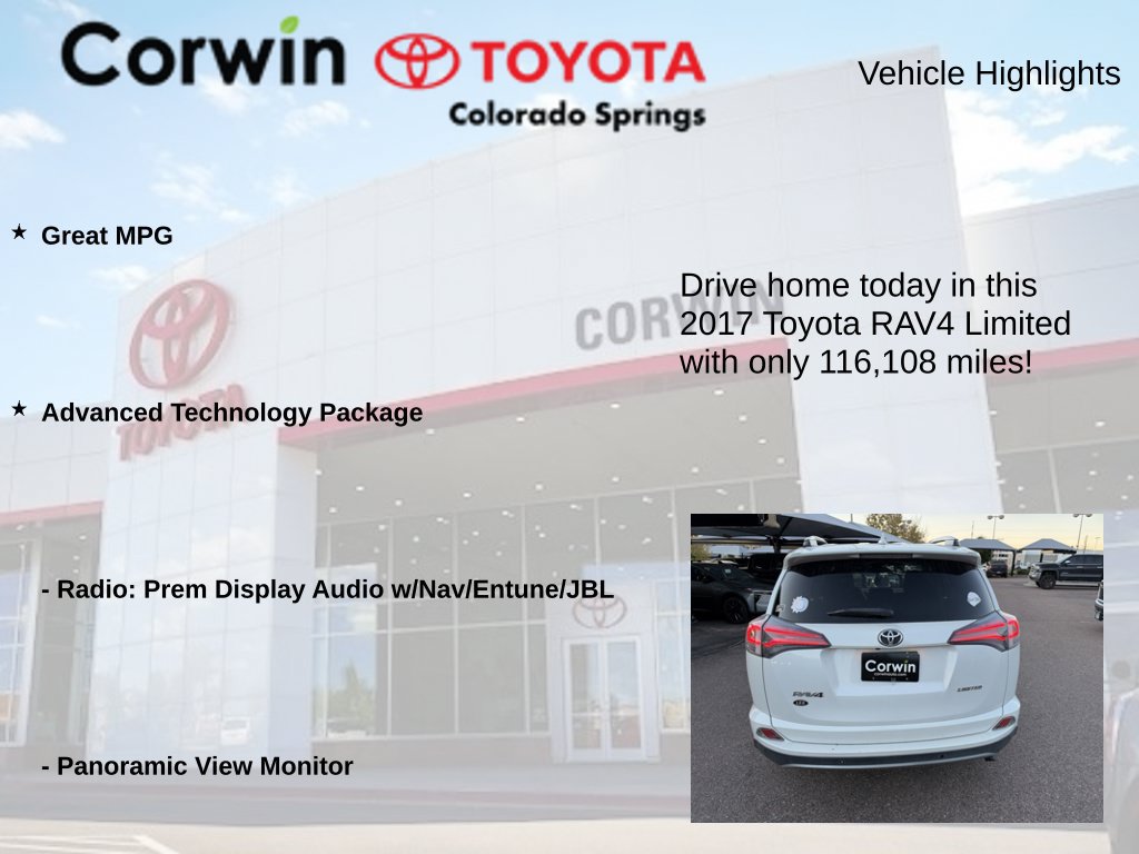 Used 2017 Toyota RAV4 Limited w/ Advanced Technology Package FWD image 7