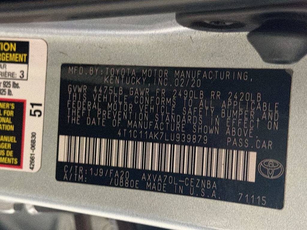 Used 2020 Toyota Camry LE FWD image 32