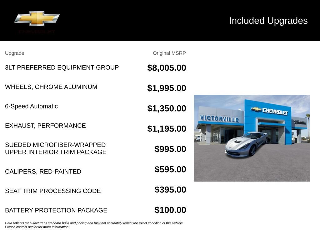 Used 2014 Chevrolet Corvette Stingray Coupe w/ 3LT Preferred Equipment Group RWD image 5