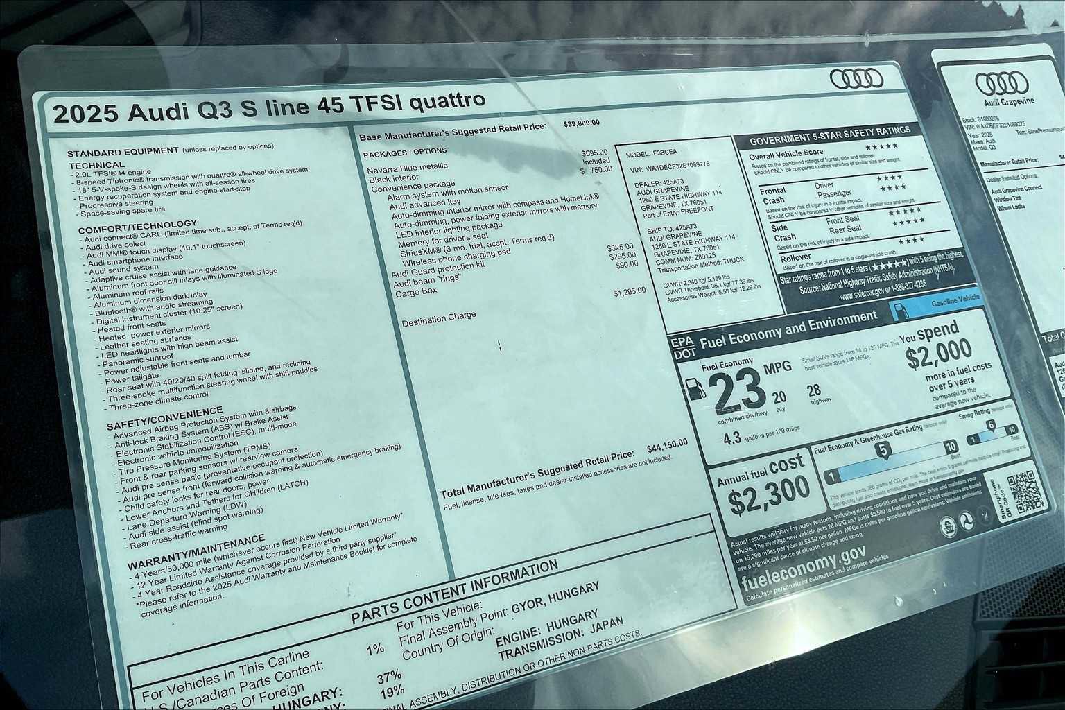 New 2025 Audi Q3 2.0T Premium w/ Convenience Package AWD/4WD image 18