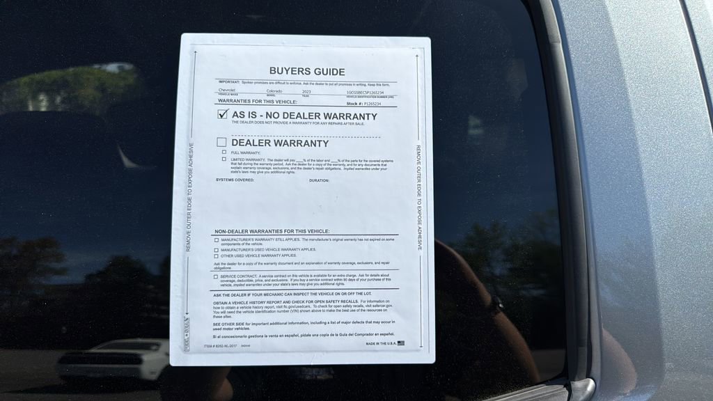 Certified 2023 Chevrolet Colorado W/T RWD image 26