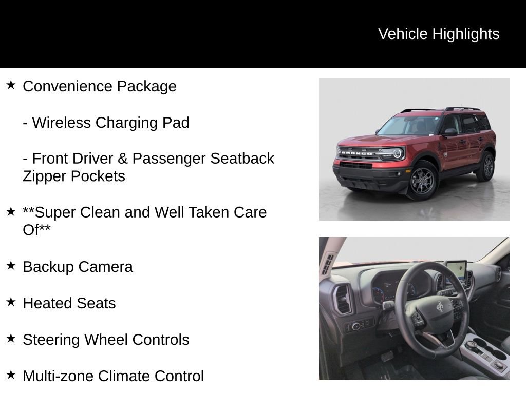 Certified 2023 Ford Bronco Sport Big Bend w/ Convenience Package image 11