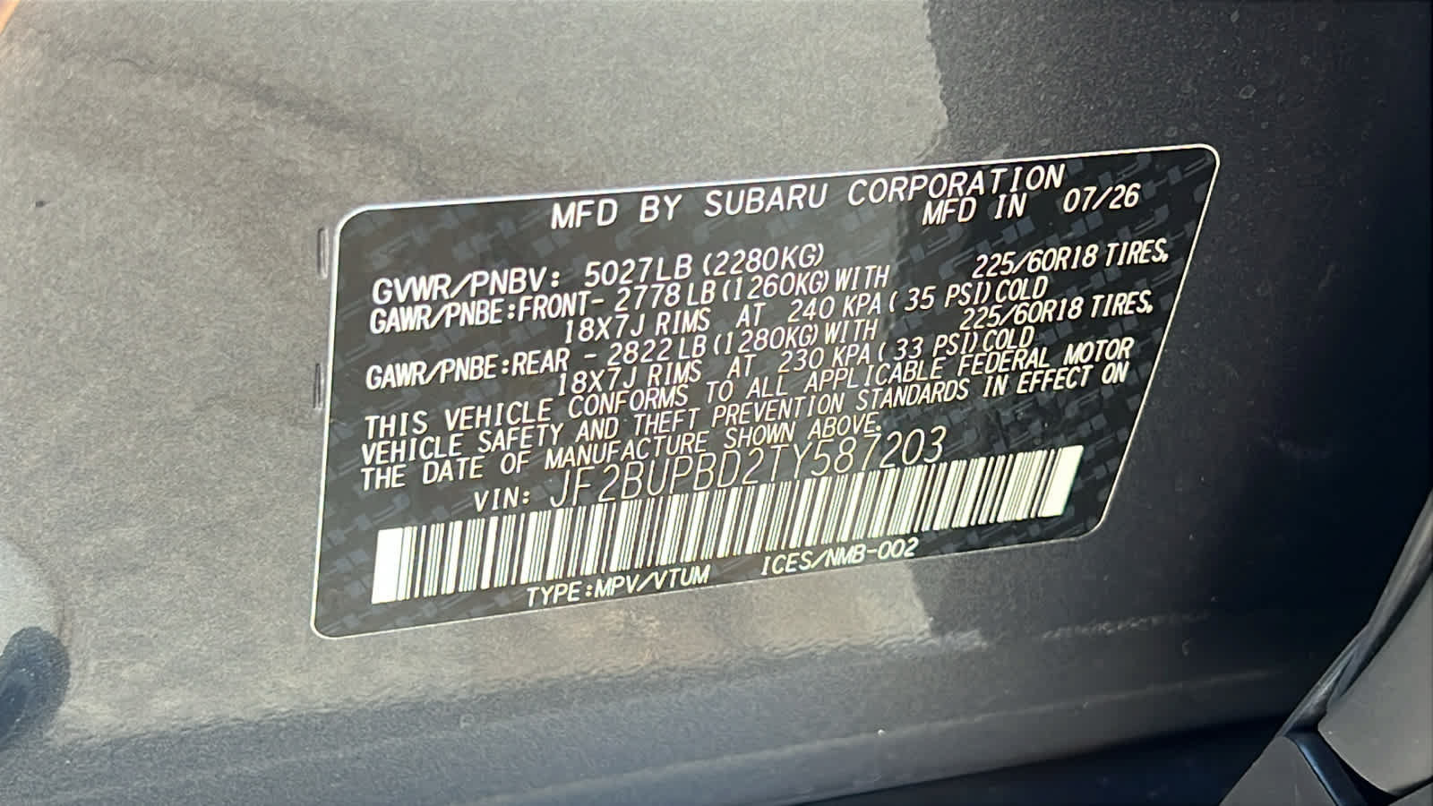 New 2026 Subaru Outback Premium AWD/4WD image 30