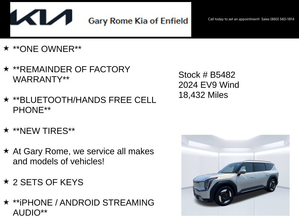 Certified 2024 Kia EV9 Wind AWD/4WD image 7