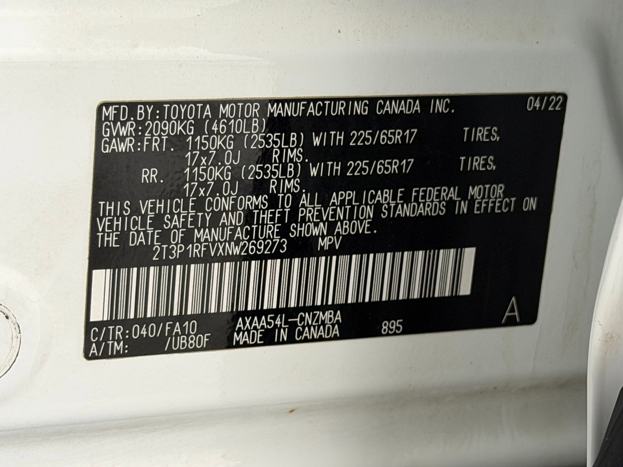 Used 2022 Toyota RAV4 XLE w/ Convenience Package AWD/4WD image 24