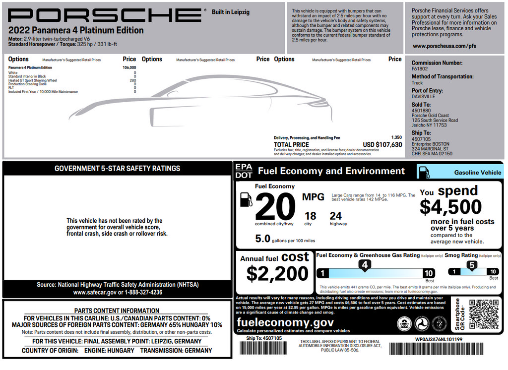 Used 2022 Porsche Panamera image 44