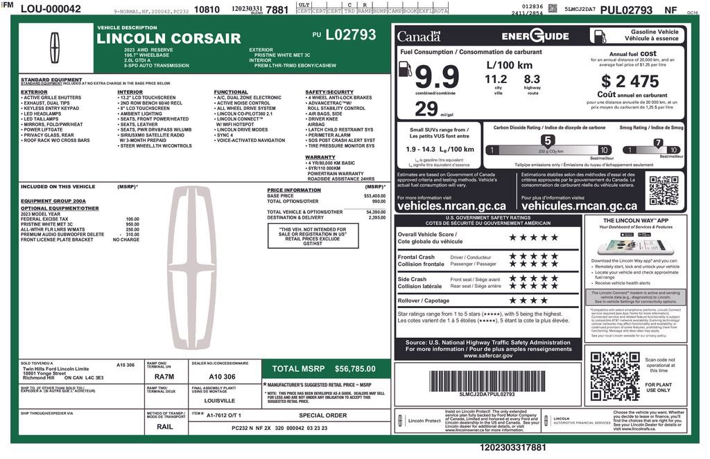 Used 2023 Lincoln Corsair Reserve image 31