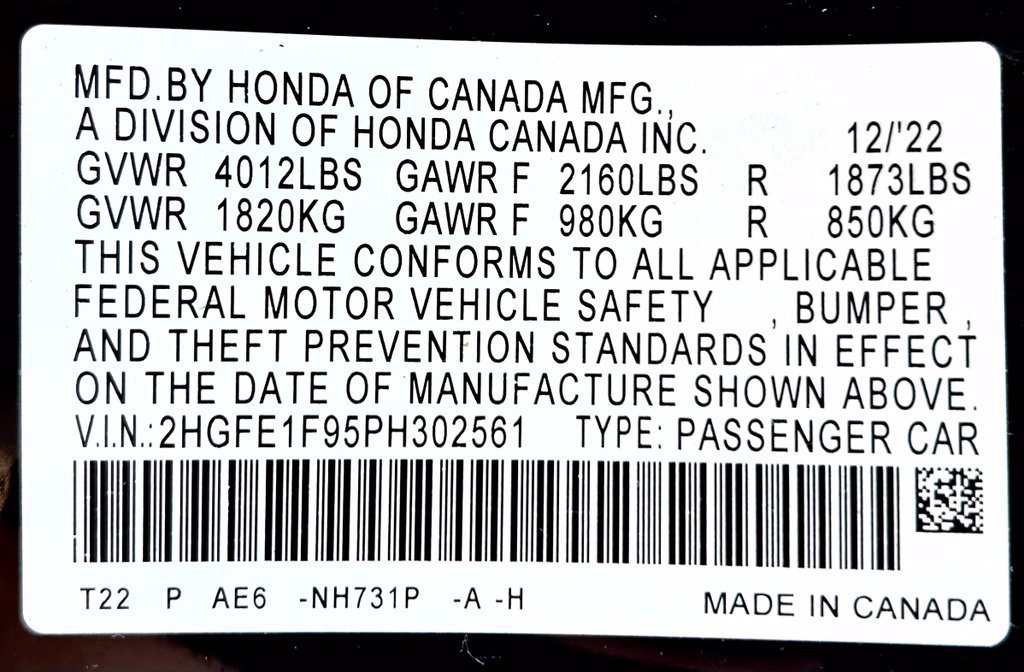Used 2023 Honda Civic Touring image 24
