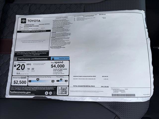 New 2026 Toyota Tundra Capstone AWD/4WD image 24