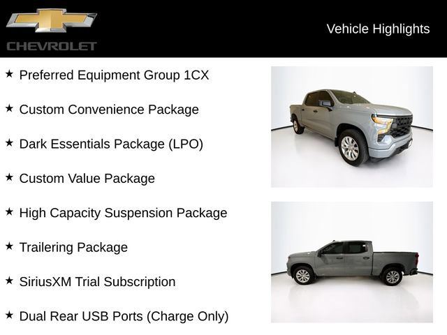Certified 2025 Chevrolet Silverado 1500 Custom w/ LPO, Dark Essentials Package image 5