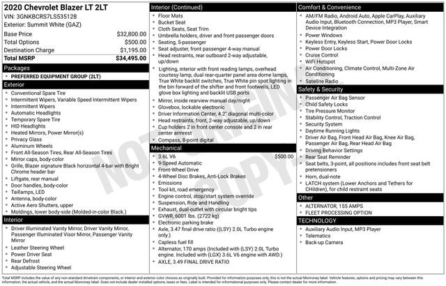 Used 2020 Chevrolet Blazer LT image 24