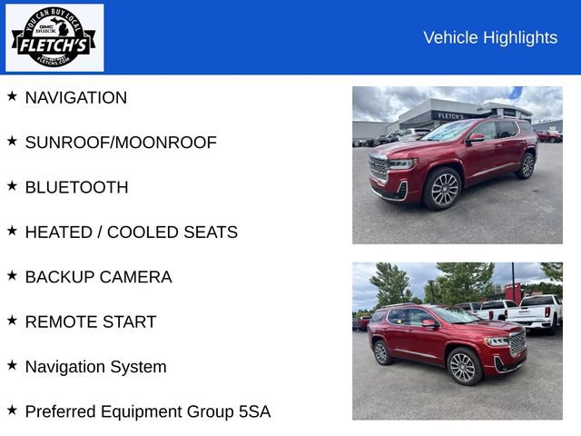 Used 2021 GMC Acadia Denali w/ Denali Ultimate Package AWD/4WD image 2