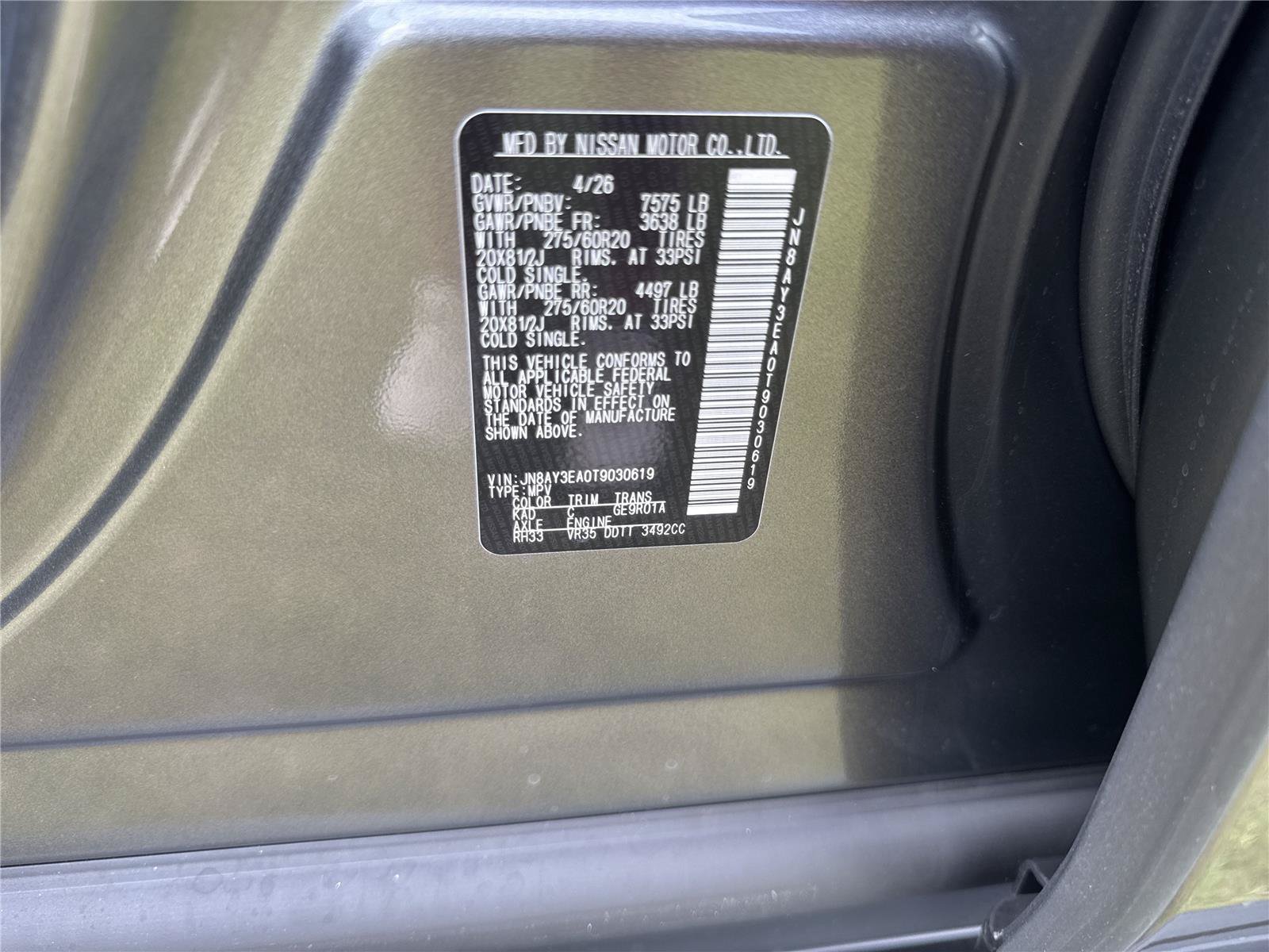 New 2026 Nissan Armada Platinum RWD image 41