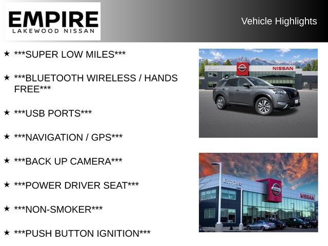 Used 2023 Nissan Pathfinder SL w/ Black Appearance Package AWD/4WD image 2