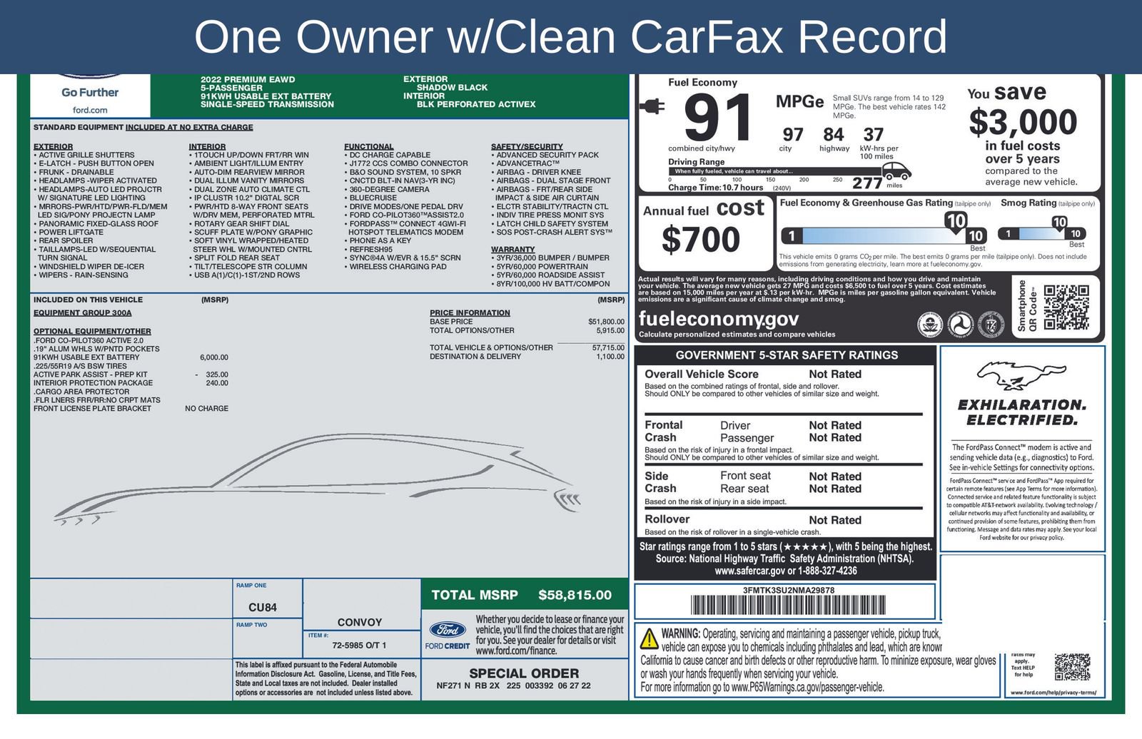 Used 2022 Ford Mustang Mach-E Premium AWD/4WD image 14