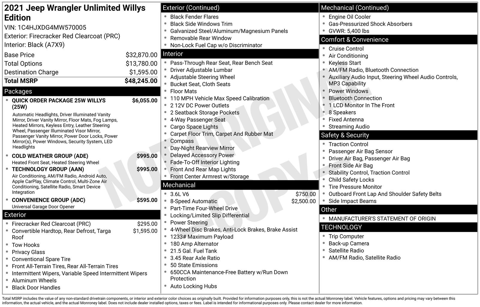 Used 2021 Jeep Wrangler Unlimited Sport image 35