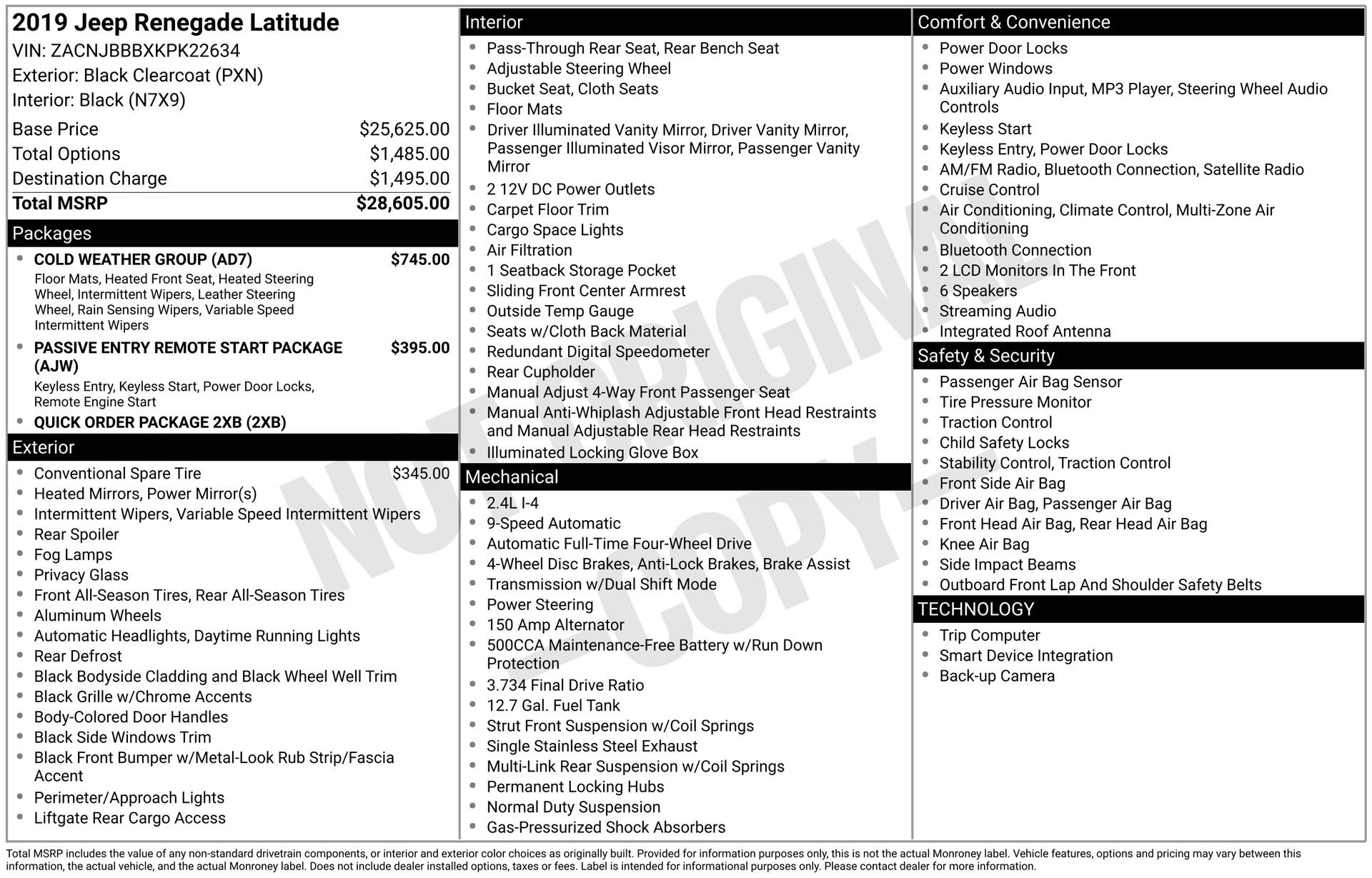 Used 2019 Jeep Renegade Latitude w/ Cold Weather Group image 4