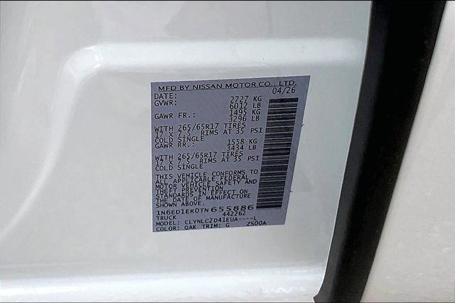 New 2026 Nissan Frontier SV AWD/4WD image 8