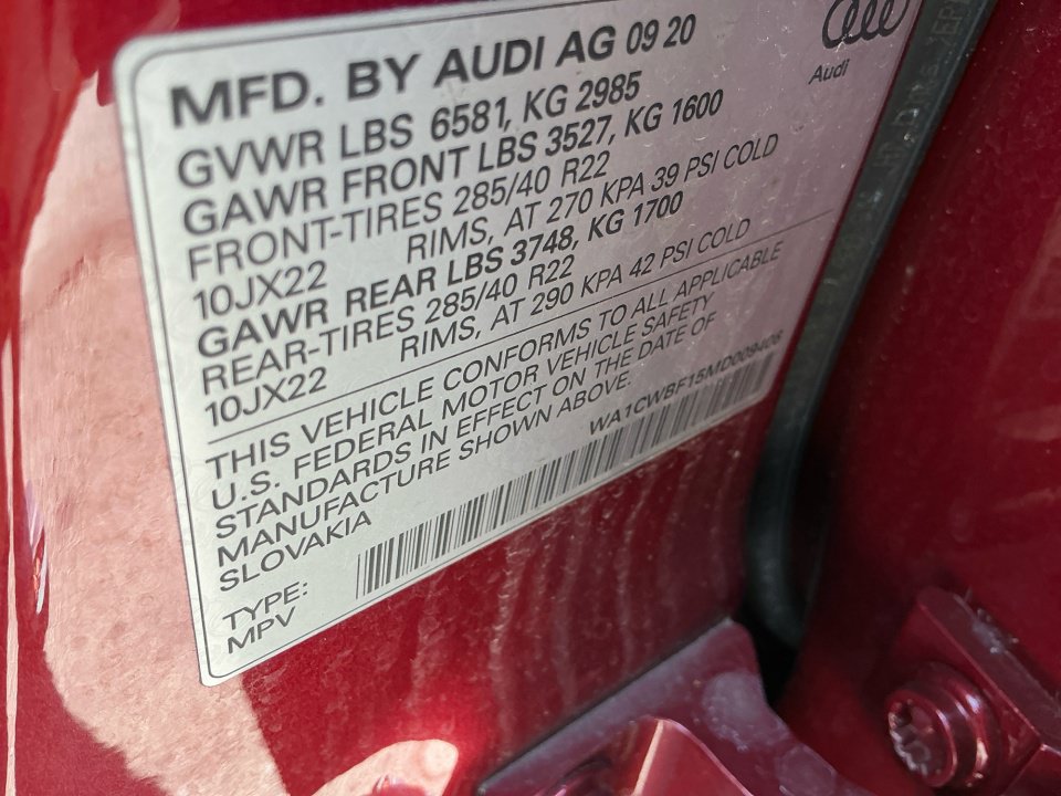 Used 2021 Audi SQ8 Prestige w/ Prestige Package AWD/4WD image 39