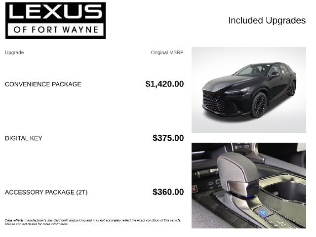 New 2026 Lexus RX 450h AWD w/ Convenience Package image 4