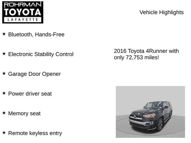 Used 2016 Toyota 4Runner SR5 AWD/4WD image 7