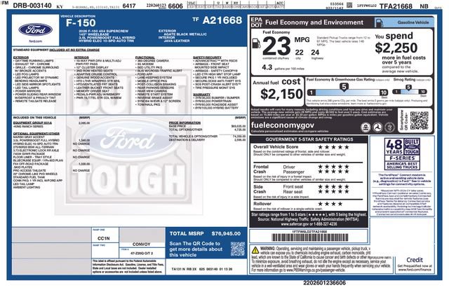 New 2026 Ford F150 King Ranch w/ Equipment Group 601A High AWD/4WD image 4