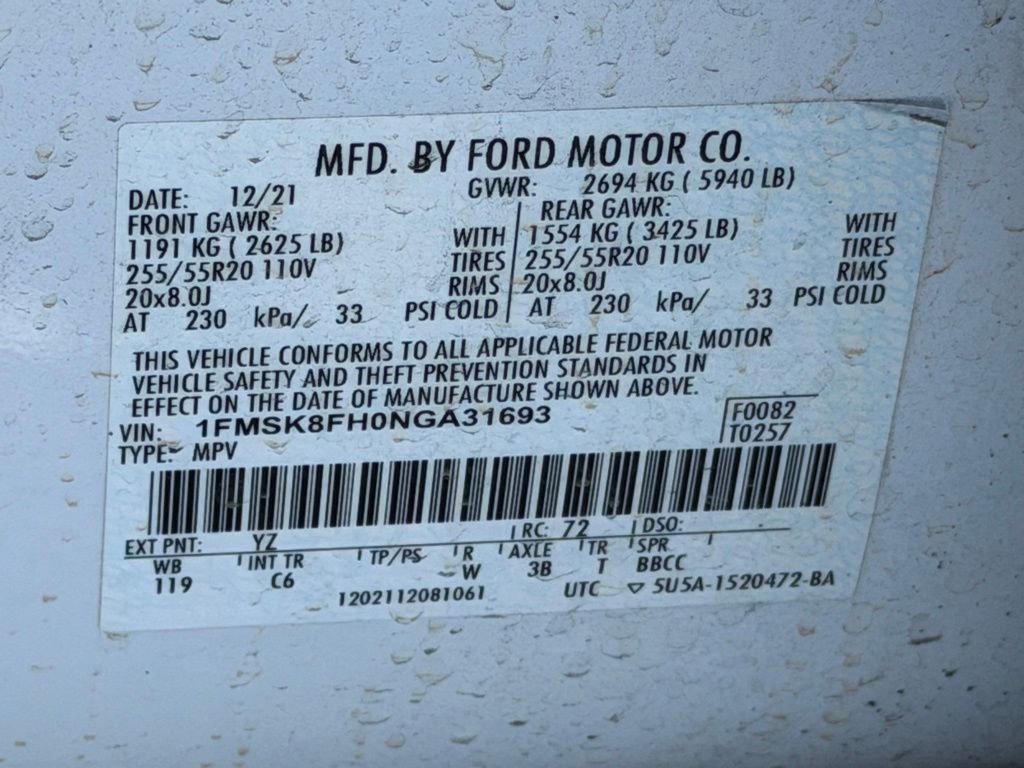 Used 2022 Ford Explorer Limited w/ Equipment Group 301A image 22