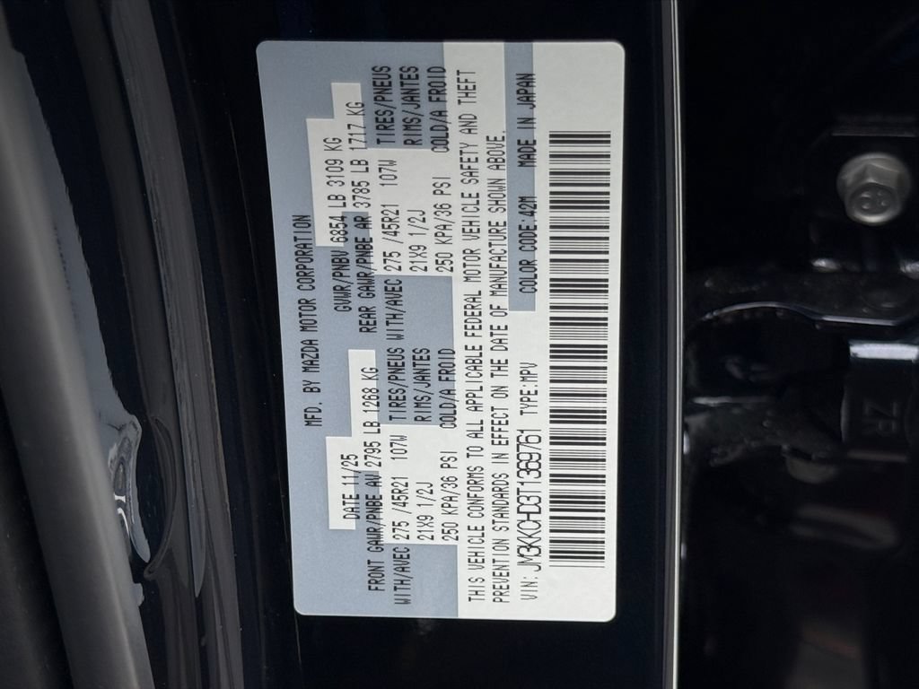 New 2026 MAZDA CX-90 3.3 Turbo w/ Premium Sport Pkg AWD/4WD image 28