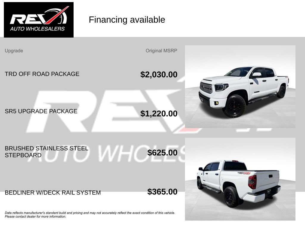 Used 2016 Toyota Tundra SR5 w/ TRD Off Road Package AWD/4WD image 6