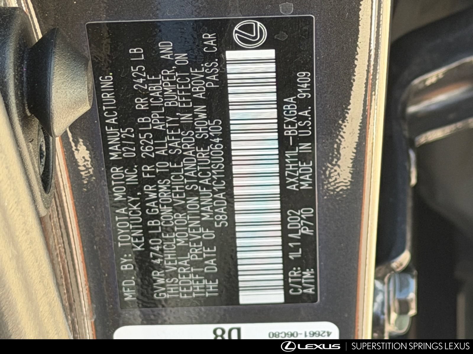 Certified 2025 Lexus ES 300h w/ Premium Package FWD image 33